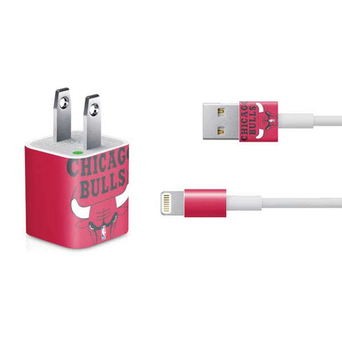 NBA Chicago Bulls Large Logo iPhone Charger (5W USB) Skin